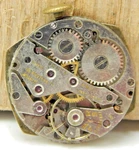 Vintage Semca 17 Jewel Men's Wrist Watch Movement With Dial Hands Crown. Fixed Price $39.00.
