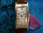 Vintage Bulova Men Long Case 6AE 21J Model 10KTGF 46MM Runs Good 1936. Fixed Price $119.00.