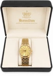 Vintage Hamilton Masterpiece Quartz Gold Men's Watch. Serviced And Runs Great. Fixed Price $225.00.