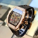 Men Luxury Automatic Mechanical Tourbillon Watch 3ATM Waterproof Skeleton. Fixed Price $100.87.
