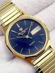 Mint 33MM Jules Jurgensen Day Date Black Dial Mens Watch Made Japan. Fixed Price $149.99.