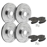 Front & Rear Drilled Brake Rotors + Pads For 2015-2019 2020 Audi A3 Quattro. Fixed Price $221.38.