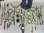 33 Pc Lot Vtg Watch Bulova Citizen Elgin Waltham Seiko Pulsar Timex Parts/repair. Fixed Price $949.00.