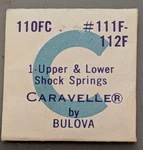 Nos Bulova Caravelle Cal. 11OFC - Upper & Lower Shock Springs Part# 111F 112F. Fixed Price $15.99.