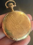 Antique Elgin Pocket Watch Art Deco Keystone Case J.boss 14K Gold Filled Floral. Fixed Price $269.50.
