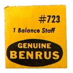 Benrus Balance Staff Bestfit #723 Watch Part Material Nos You Choose. Fixed Price $10.99.