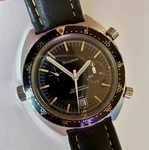 Heuer Leonidas Chronograph Made For Bulova Case 1163 1974. Fixed Price $3700.00.