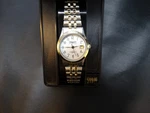 Vintage Ladies Prestige By Waltham Watch Day Silver/gold Tone Band (7814). Fixed Price $47.56.