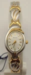 Nos Bulova 98T00 Ladies Two-tone Bangle Watch Elegant Sculptural Jewelry Des. Fixed Price $109.00.
