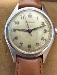 Vintage Wadsworth Military Watch Running Perfect Swiss As 1194 17J Field Patina. Fixed Price $195.00.
