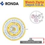 Ronda 5040.E Quartz Chronograph Movement, 3 Hands Day & Date, Multiple Variation. Fixed Price $95.00.