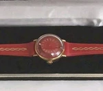Rare Red Ernest Borel Kaleidoscope Cocktail Watch / Swiss Made Women's. Fixed Price $194.00.