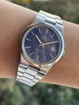 Omega Geneve Automatic Date Watch CAL.1012 Blue Dial Mens 36.5MM Swiss Made. Fixed Price $949.00.