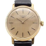 Longines Round Case Ladies Hand Winding Watch Gold Gp Cal 5602 Wrist 16CM. Fixed Price $186.95.