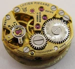 Lady Lucien Piccard Lp 50 17 Jewels Watch Movement & Dial For Parts .... Fixed Price $30.00.