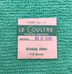 Jaeger Lecoultre Winding Stem Cal. 489 814 Part 401 32, Nos. Fixed Price $23.19.